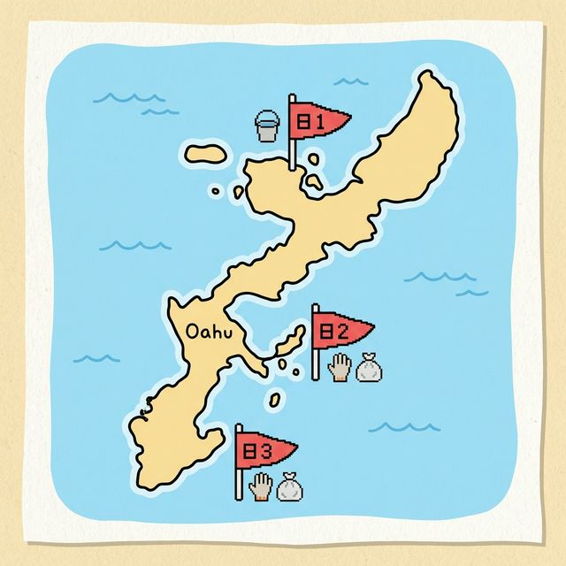 沖縄での活動場所マップ